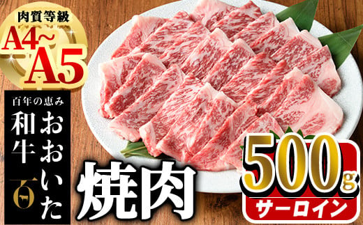 おおいた和牛 サーロイン 焼肉 (計500g) 国産 牛肉 肉 霜降り A4 A5 黒毛和牛 和牛 豊後牛 ブランド牛 冷凍【HE04】【(株)吉野】 1393094 - 大分県佐伯市