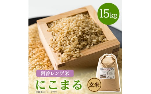 令和6年産　阿曽レンゲ米(にこまる15kg)＜玄米＞【1535498】