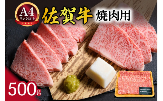 【 佐賀牛 】 艶さし！ 焼肉用　500ｇ J1038 948038 - 佐賀県伊万里市