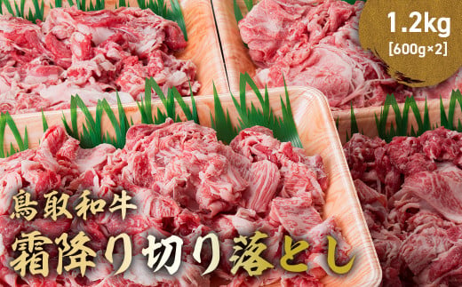 鳥取和牛 霜降り切り落とし 1.2kg ( 600g × 2 ) ロース バラ 切り落とし 国産 牛肉 ブランド牛 和牛 黒毛和牛 肉 鳥取県 倉吉市 KR1473