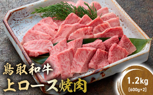 鳥取和牛 上ロース焼肉 1.2kg ( 600g × 2 ) 国産 ブランド牛 牛肉 焼肉 希少 和牛 黒毛和牛 肉 ロース BBQ 冷凍 鳥取県 倉吉市 KR1428 1455148 - 鳥取県倉吉市