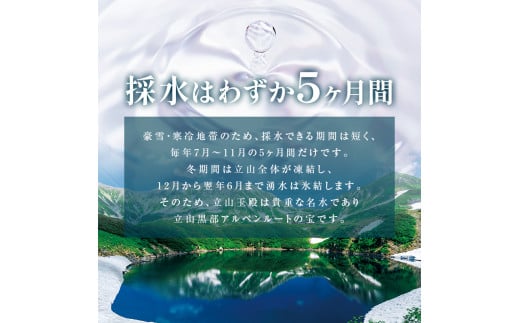 富山県立山町のふるさと納税 星にいちばん近い水3003 立山玉殿の湧水 2L×6本セット 名水百選 立山玉殿 湧水 名水 軟水 2L 2リットル 6本 セット 軟水 ミネラル 防災 備蓄 災害対策 水 国産 飲料 立山貫光ターミナル F6T-094