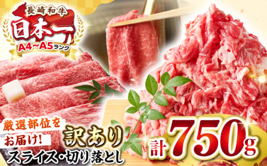 【訳あり】【A4〜A5ランク】 長崎和牛 しゃぶしゃぶ・すき焼きセット 750g《壱岐市》【株式会社MEAT PLUS】 肉 牛肉 黒毛和牛 鍋 ご褒美 冷凍配送 訳あり 切り落とし しゃぶしゃぶ用 すき焼き用 すき焼用 A4 A5 [JGH018] 1455792 - 長崎県壱岐市