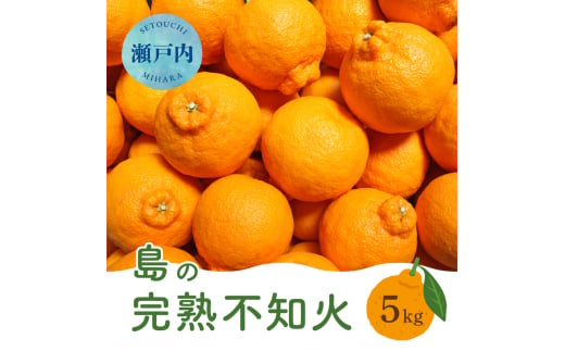 【先行受付】瀬戸内 島の不知火 約5kg 白鷺農園《2025年2月下旬-4月上旬頃出荷》 デコポン と同品種  旬 柑橘 フルーツ 果物 しらぬい デコポン 贈答 不知火 164002 1457144 - 広島県三原市