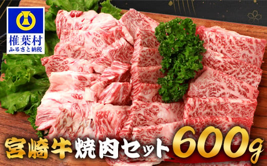 宮崎牛 焼肉セット 600g TK-97 [宮崎県 椎葉村 宮崎牛 和牛 黒毛和牛 牛肉 ぎゅうにく 牛 うし ぎゅう 肉 お肉 にく おにく 焼き肉 焼肉 やきにく 精肉 もも モモ肉 バラ バラ肉 600g 人気 おすすめ 送料無料]