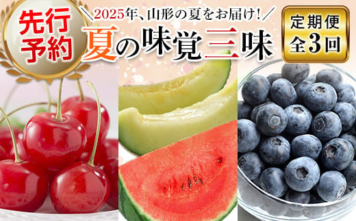 【先行予約（2025年度発送）】夏の味覚三昧（3回定期便） FSY-0333 292201 - 山形県山形県庁