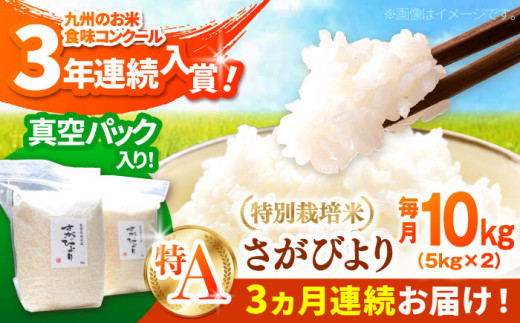 【令和6年産新米】【全3回定期便】【隔月配送】【九州米・食味コンクール3年連続入賞！】こだわりのさがびより 10kg（白米）【白浜農産】米 お米 特別栽培米 佐賀 白石 [IBL016] 1027217 - 佐賀県白石町