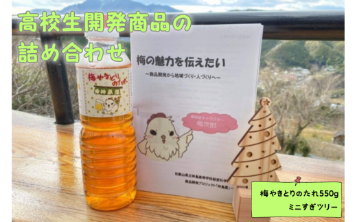 地域の魅力を伝えたい～高校生開発商品の詰め合わせ～Aセット / 田辺市 神島高校 神島屋 神島 コースター 木製コースター 梅製品【ksm001-1】 924752 - 和歌山県田辺市
