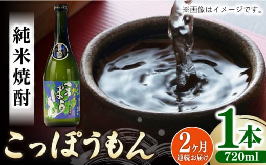 【全2回定期便】純米焼酎 こっぽうもん 25度 720ml 2本セット《対馬市》【株式会社サイキ】対馬 酒 贈り物 米焼酎 プレゼント 焼酎 [WAX051] 1460050 - 長崎県対馬市