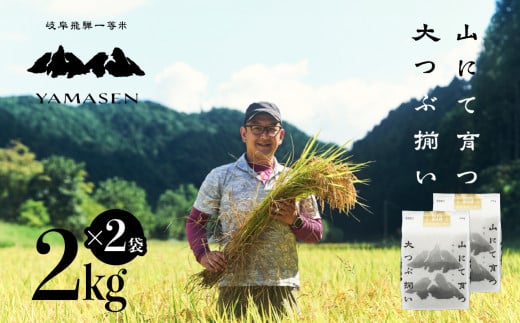 新米予約受付【令和6年産米】すがたらいす 山仙 (いのちの壱)  2kg×2（4kg）すがたらいす 4キロ 下呂市金山産 2024年産 お米 精米 米 いのちのいち やません 1454266 - 岐阜県下呂市