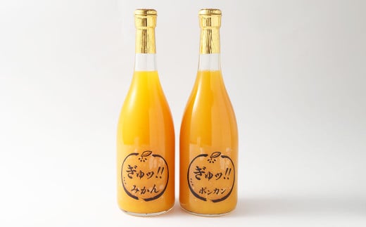 みかんジュース・ポンカンジュース 720ml×各1本 2種 みかん ポンカン ジュース 飲料 飲み物 のみもの 愛媛県 [えひめの町(超)推し!(伊方町)](527)