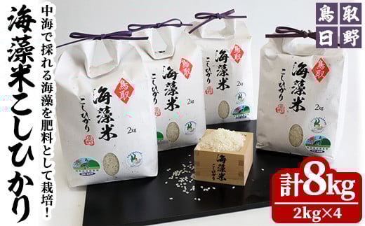 鳥取県日野町産海藻米こしひかり(計8kg・2kg×4)[T-BH1][大山ブランド会]