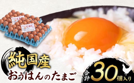 信州産純国産鶏「おうはん」のたまご　30個入り｜ ふるさと納税 信州 鶏 卵 たまご 長野県 松本市 美味しい 種類豊富 特別 1598334 - 長野県松本市