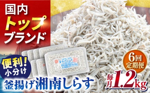 【全6回定期便】釜揚げしらす1.2kg（150ｇ×8パック）【かねしち丸水産】 [AKFL007] 1529444 - 神奈川県横須賀市