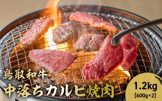 鳥取和牛 中落ちカルビ焼肉 1.2kg ( 600g × 2 ) 国産 ブランド牛 牛肉 焼き肉 焼肉 和牛 黒毛和牛 肉 カルビ バラ BBQ 冷凍 鳥取県 倉吉市 KR1488 1464035 - 鳥取県倉吉市