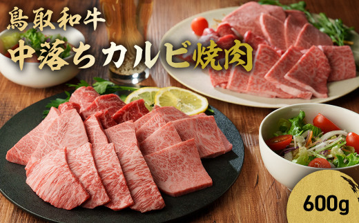 鳥取和牛 中落ちカルビ焼肉 600g 国産 ブランド牛 牛肉 焼き肉 焼肉 和牛 黒毛和牛 肉 カルビ バラ BBQ 冷凍 鳥取県 倉吉市 KR1485 1464032 - 鳥取県倉吉市