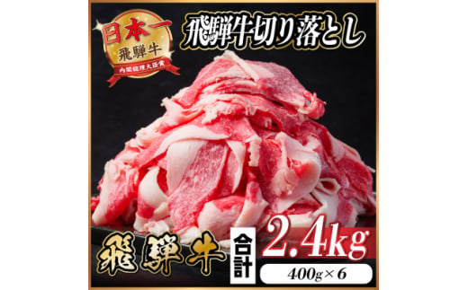 飛騨牛 切り落とし 約2.4kg(約400g×6パック)＜冷蔵便＞【1544086】 1464451 - 岐阜県羽島市