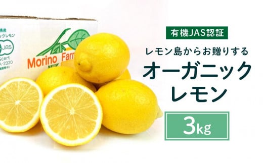 【有機JAS認証】レモン島からお贈りするオーガニックレモン ３kg 有機レモン 2025年2月以降発送予定 産直 国産 有機栽培 1244205 - 広島県尾道市