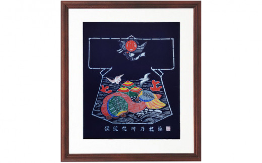 図柄①鶴亀宝珠