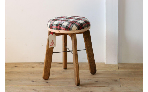 ハイスツール 【イタリアンチェック】HARRIS TWEED（ハリスツイード）家具