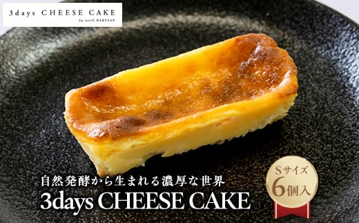 3days CHEESE CAKE＜Sサイズ＞6個入【1478688】