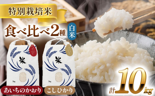 【11月発送】愛知県産 コシヒカリ・あいちのかおり 白米 各5kg 特別栽培米 精米 ご飯 愛西市／戸典オペレーター  [AECT005-11] 1467785 - 愛知県愛西市