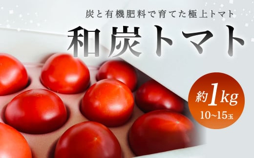 和炭トマト 約1kg （10～15玉） 野菜 生野菜 トマト とまと 国産 【2025年3月上旬から5月下旬発送予定】