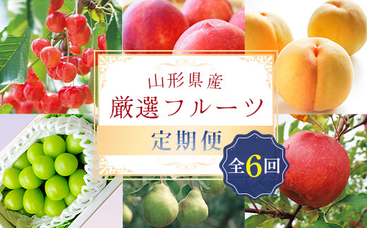 《先行予約 2025年6月発送開始》 山形県の至高！ 山形県厳選 フルーツ定期便 全6回 FSY-1815 1518100 - 山形県山形県庁