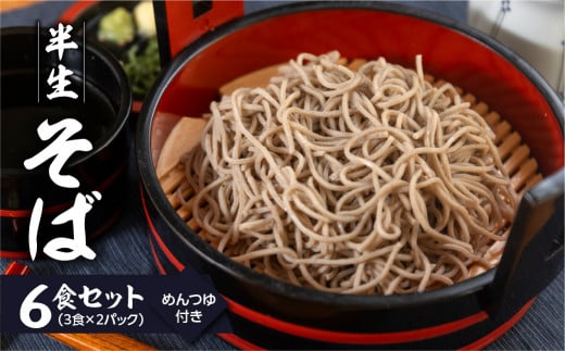 【訳あり】簡易包装 半生そば 3食×2パック めんつゆ付き 6食セット【丸中製麺所】 自家製麺 飛騨 下呂市 蕎麦 そば ざるそば かけ蕎麦 ざる蕎麦 生蕎麦 1472800 - 岐阜県下呂市