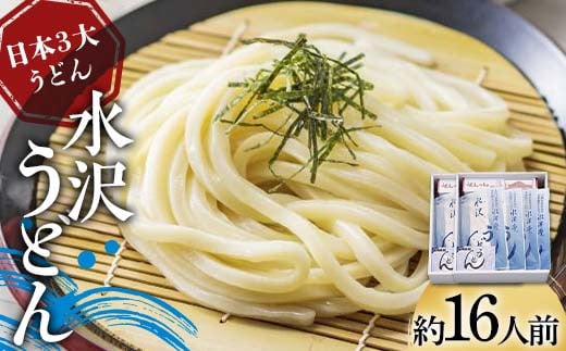 日本3大うどん 水沢うどん 約16人前 《商標登録の店が作った水沢うどん》 うどん 麺 麺類 加工品 食品 群馬県 渋川市 F4H-0433