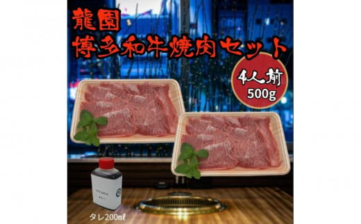 龍園　博多和牛焼肉セット4人前（500ｇ） 1431233 - 福岡県福岡市