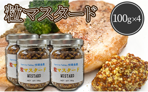 Farm to Tables 快晴食農　粒マスタード（100g×4） 1473032 - 千葉県八街市