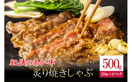 【令和7年2月出荷分】肥後の赤牛 焼しゃぶ用 500g 1472821 - 熊本県小国町