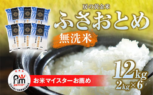 【新米】令和6年産 房の黄金米「ふさおとめ」12kg（2kg×6袋） 千葉県 山武市 ふるさと納税 SMBR011