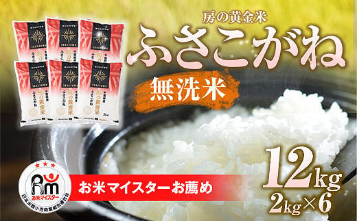 【新米】令和6年産 房の黄金米「ふさこがね」12kg（2kg×6袋） 千葉県 山武市 ふるさと納税 SMBR010 1472396 - 千葉県山武市