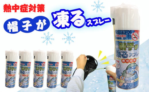 【特許出願中】 熱中症対策 瞬間冷却 帽子が凍るスプレー 420ml×5本セット 暑さ対策 レジャー 屋外作業 スポーツ キャップ ひんやりグッズ 冷んやり 冷たい 極寒 大容量 コールドスプレー 冷却スプレー 運動会 スポーツ 建設業界 野外フェス