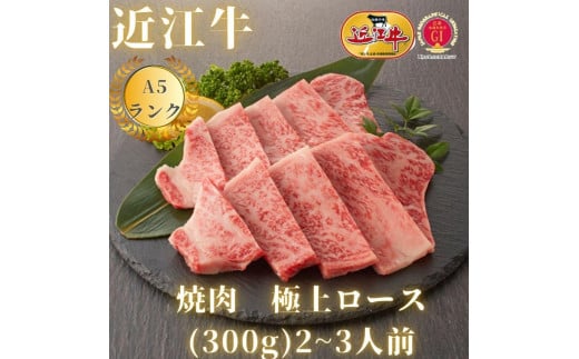 【近江牛A5ランク】焼肉用　極上ロース（300g）2~3人前 919061 - 滋賀県滋賀県庁