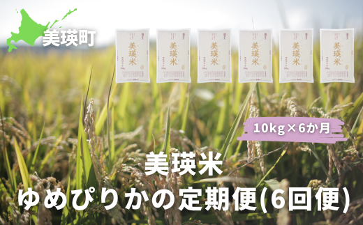 【数量限定！】ＪＡびえい　令和６年産　美瑛米ゆめぴりかの定期便(10kg×6回便)[126-01]  1475707 - 北海道美瑛町