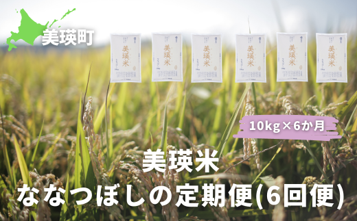 【数量限定！】ＪＡびえい　令和６年産　美瑛米ななつぼしの定期便(10kg×6回便)[120-12]  1475702 - 北海道美瑛町