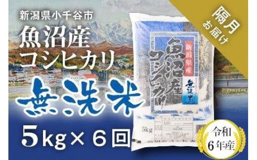 魚沼産コシヒカリ　無洗米【定期便】