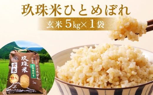 【令和6年産】玖珠米 玄米 「ひとめぼれ」5kg 玖珠米 玄米 ひとめぼれ 5kg 令和5年産 特A 食味ランキング 3年連続 玄米 カレー チャーハン 大分県 玖珠町 美しい水 寒暖の差 肥沃な土壌 特別栽培米 美味しい 健康 803730 - 大分県玖珠町