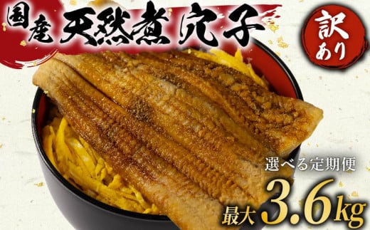 定期便 3ヶ月 訳あり 煮穴子 300g×3回 国産 肉厚 冷凍 あなご 穴子 天然 不揃い 魚介 魚介類 鮮魚 海鮮 魚 お魚 醤油 タレ 煮込み 玄品 高級 長崎県 産 大阪府 松原 1494459 - 大阪府松原市