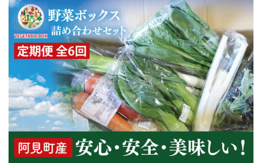 04-07【6ヶ月定期便】阿見町産野菜ボックス詰め合わせセット（7～8品）【新鮮 美味しい EM菌 減農薬 有機肥料 阿見町 茨城県】 1476386 - 茨城県阿見町