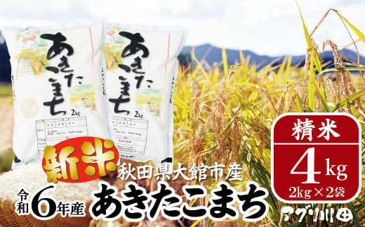 [令和6年産]ホタルが舞う清らかな環境で育った「あきたこまち」4kg(2kg×2袋) 40P9015