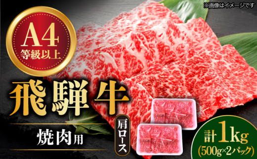 飛騨牛 焼肉用 ロース・肩ロース 1kg A4等級以上  多治見市 / 渡辺精肉店 和牛 ブランド牛 牛肉 [TAZ034] 1475927 - 岐阜県多治見市