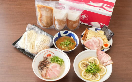 【全3回定期便】とんこつラーメン 4食分  3種類 計12食 ／ ラーメン とんこつ レモンとんこつ つけ麺 生麺 1477399 - 長崎県長崎市