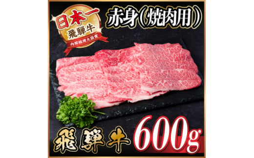 飛騨牛 赤身(焼肉用)600g【1543753】