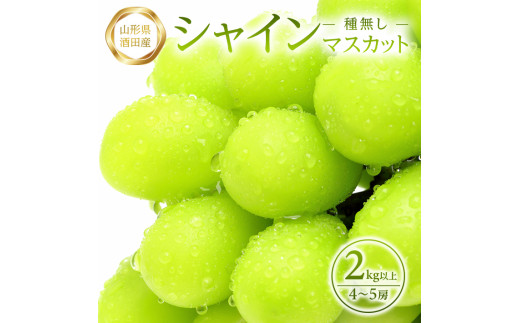 農家直送　シャインマスカット　2kg以上(4～5房) SB0761