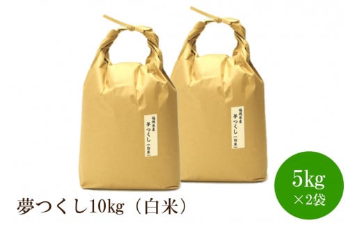 福岡の食卓ではおなじみの人気のお米「夢つくし」5kg×2袋[10kg][白米]【059-0044】