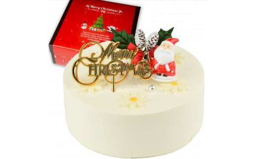 【着日指定可】クリスマスケーキ センイルケーキ  4号 直径13.5cm 2人～4人分 285g 【クリスマス飾り付】【ホワイトカラー】 スイーツ ギフト | デザート ケーキ お菓子 洋菓子 冷凍 着日指定 お誕生日 誕生日 ギフト お祝い 愛媛県 松山市 1531619 - 愛媛県松山市